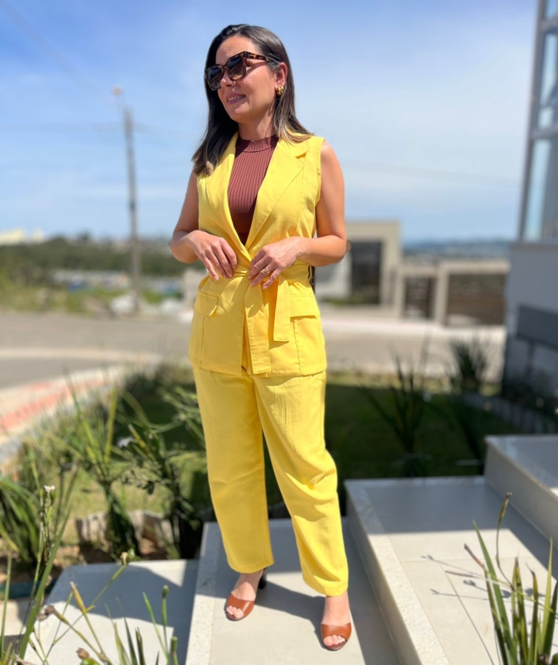 Colete Alfaiataria Alongado c/ Cinto