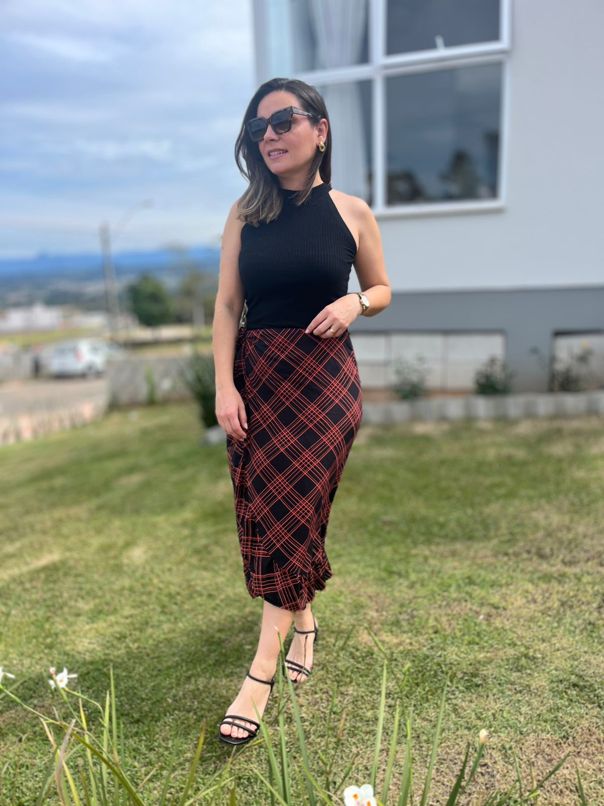 Saia Transpassada de Viscose - Imagem 2