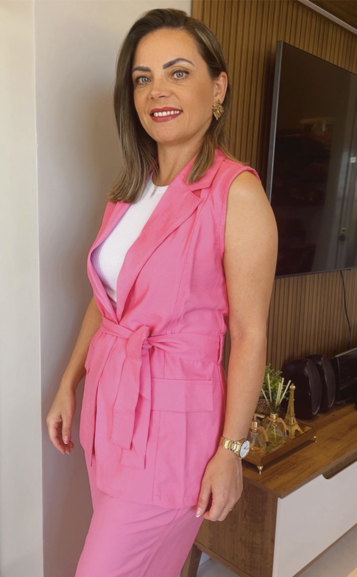 Colete Alfaiataria Alongado c/ Cinto - Imagem 5