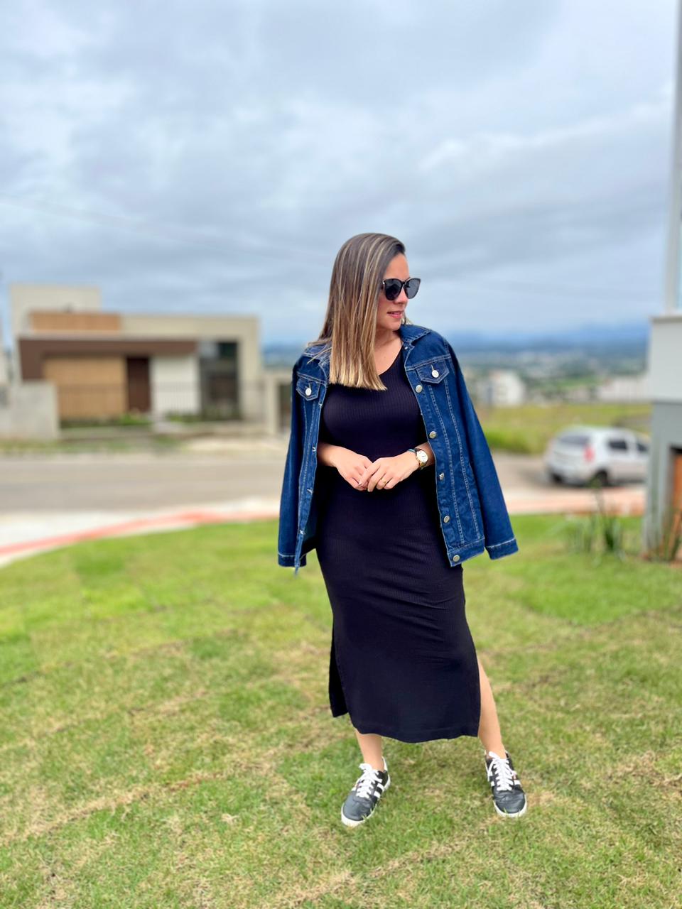 Jaqueta Jeans Alongada c/elastano - Imagem 2